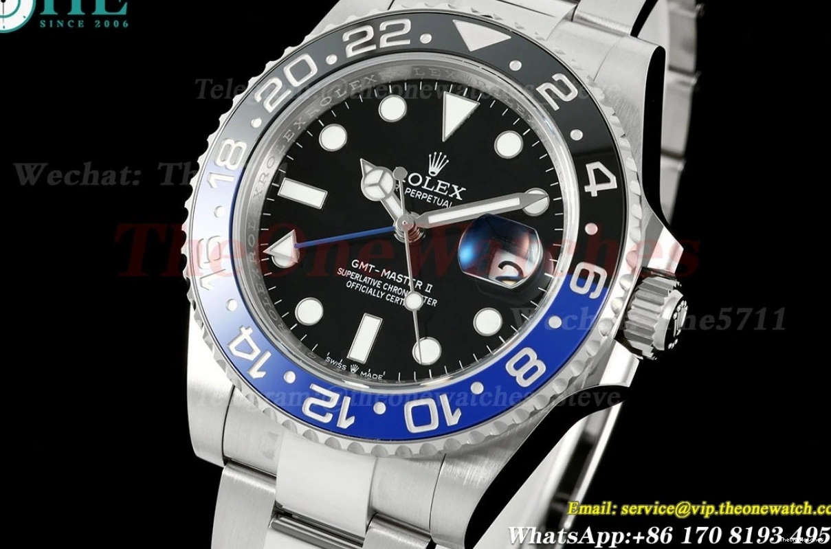 THBF Black 126710 40mm Master Batman Oys Dial GMT SH3285 SS SS II 0104